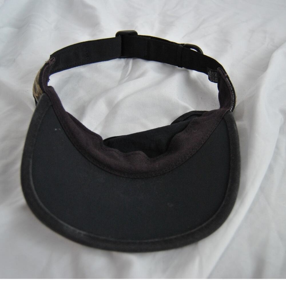 Kauv Women's Black & Brown Adjustable Visor OSFM - Picture 7 of 9